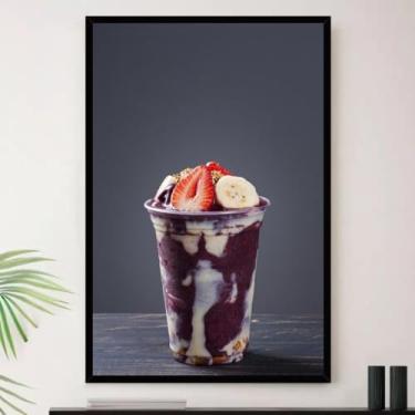 Imagem de Genérico, Quadro Açai Sorvete Cozinha Doce Decorativo A3 35x45cm