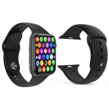 Imagem de Kit 1 Relógio Smartwatch Iwo9 Lite Preto + 1 Pulseira Preto
