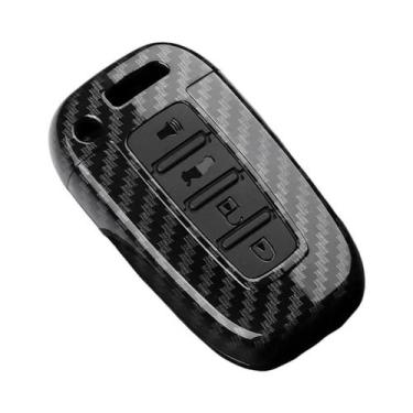 Imagem de Capa De Chave De Carro Em Fibra De Carbono ABS Para Hyundai Solaris HB