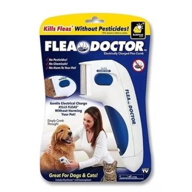 Imagem de Pente Elétrico Antipulgas Carrapatos Piolhos Pet Cães Gatos