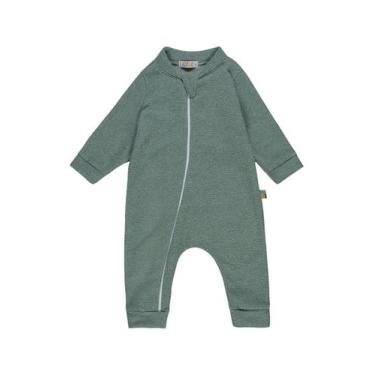 Imagem de Macacão Bebê de Plush Peluciado Verde Esmeralda - Kambai, 1