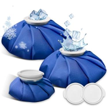 Imagem de XIAEQOH Bolsas De Gelo Para Ferimentos, Bolsas De Gelo Reutilizáveis De 3ª Geração, Terapia Quente E Fria Para Alívio Da Dor, Bolsa De Gelo Sem Vazamento E À Prova D'Água, Bolsa De Gelo Tradicional