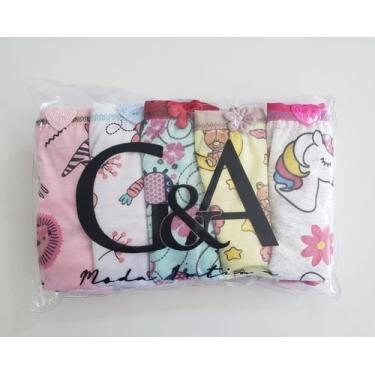 Imagem de Kit Calcinha Infantil Estamapada - G&A, PP