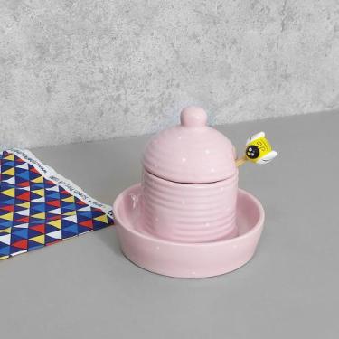 Imagem de Pote Mel Rosa Poá - Ordalha