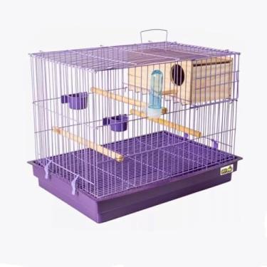 Imagem de CRIADEIRA GAIOLA COM NINHO CALOPSITA PERIQUITO AVES PASSÁROS GRANDE(LILÁS/LILÁS)