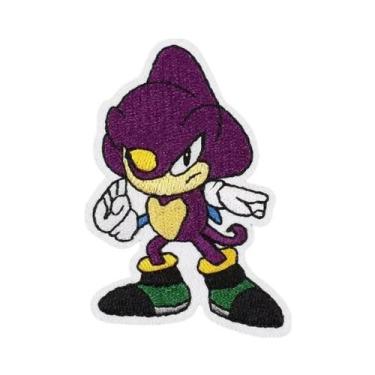 Imagem de Sonic the Hedgehog Bordado Patches 16 Estilos Anime Figura Decoração E