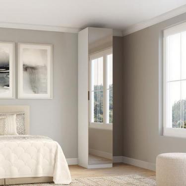 Imagem de Guarda Roupa Modular 1 Porta Espelho com Prateleiras/Cabideiros 45 cm 