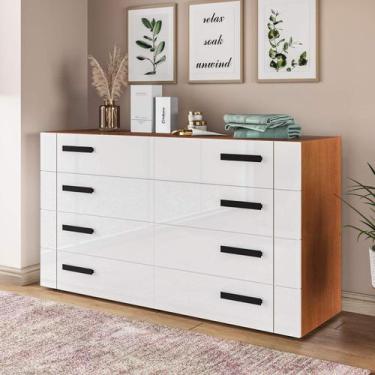 Imagem de Cômoda Organizadora 150cm com 8 Gavetas 240838 Linha Lisboa Politorno 