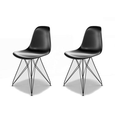 Imagem de Conjunto com 2 Cadeiras Eames Eiffel Preto