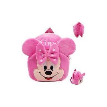 Imagem de Mochila Pelúcia Minnie Rosa Personagens Infantis - OEA