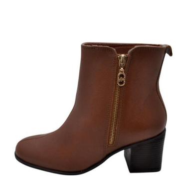 Imagem de Bota Feminina Via Marte Cano Baixo REF: 224-003-01 COURO ATENAS, 35, C