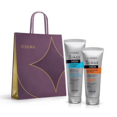 Imagem de Eudora Kit Siàge Men: Condicionador Hidratação Intensa 200ml + Shampoo Combate à Caspa 250ml + Sacola M