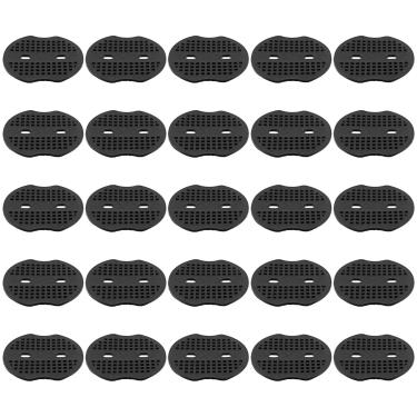 Imagem de DOITOOL 100 peças de vedação de plástico de paisagem, pastilha de estacas pretas, grampos de jardim, juntas de substituição para casa