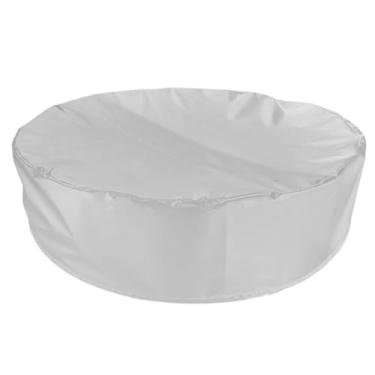 Imagem de menolana Capa de piscina redonda, capa protetora de caixa de areia à prova d'água para piscina acima do solo, areia de jardim e brinquedos, longe de poeira, Lasca 160x30cm