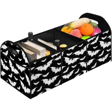 Imagem de FREZORA Organizador de porta-malas de carro de Halloween, dobrável, antiderrapante, organizador automotivo