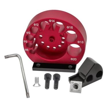 Imagem de ANKROYU Máquina de cavilha, cortador de cavilha redonda de liga de alumínio, máquina de cavilha elétrica, ferramenta auxiliar de haste redonda, ferramenta de corte de haste de cavilha para marcenaria