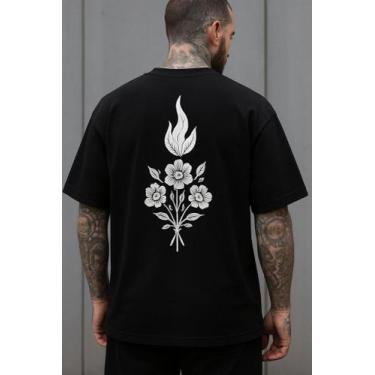 Imagem de Camiseta Streetwear Oversized Masculina fireless - swagon, 1, M