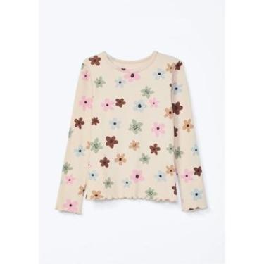 Imagem de Blusa Infantil Menina Inverno Canelada Flores - Hering Kids-Feminino