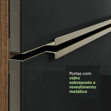 Imagem de Armário Aéreo Madesa Lux 40x83 cm 1 Porta Rustic e Preto