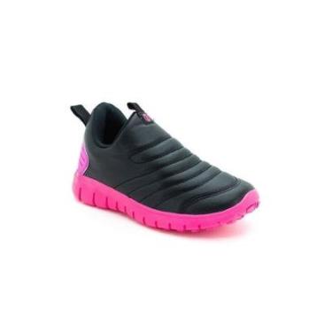 Imagem de Tênis Infantil Menina Novope Itweens 10002263 - Preto / Rosa-Feminino