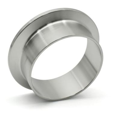 Imagem de 12,7-108 mm 0,5 "0,75" 1 "2" 3 "4" SS304 Aço Inoxidável Junta de Grampo Sanitário Conexão Rápida Flange Mandril Extremidade Soldado Tubo Encaixe, SS316, 19 mm Virola 50,5