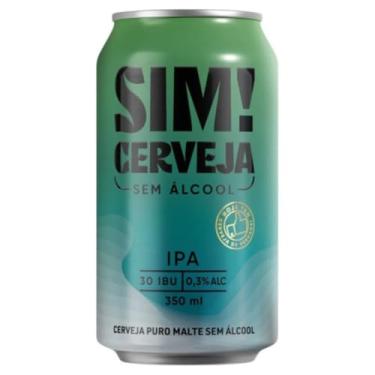 Imagem de Cerveja Artesanal Sem Alcool Sim! IPA Lata 350ML