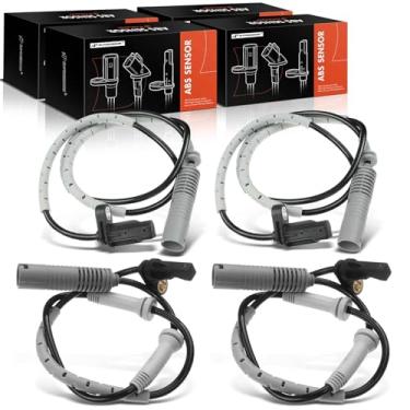 Imagem de A-Premium Sensor de velocidade da roda ABS compatível com modelos BMW - 323i 325i 2006, 328i 2007-2011, 128i 2008-2013 - dianteiro e traseiro, conjunto de 4 peças, substituição # 34526785021,