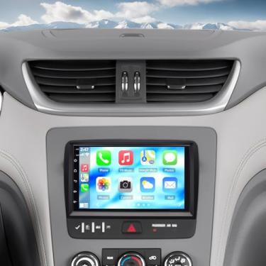 Imagem de Tela de rádio Carplay sem fio para GMC Acadia 2013-2017, para Chevrolet Traverse 2013-2017, para Buick Enclave 2013-2017, Bluetooth estéreo Android de 7 polegadas, Android Auto, FM, GPS, WiFi, SWC