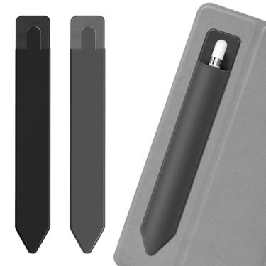 Imagem de Pacote com 2 capas para lápis compatíveis com Apple Pencil 1ª 2ª geração, suporte para caneta YUOROS Stylus Surface para iPad Air 5/4, iPad Pro de 11 polegadas e 12,9 polegadas, iPad Mini 6 (cinza,