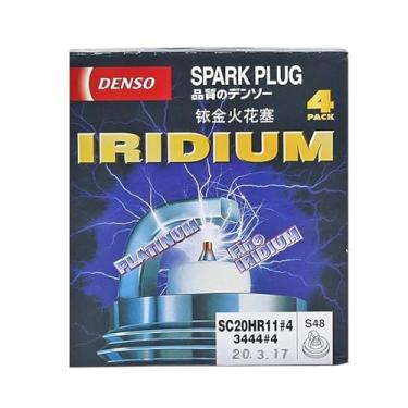 Imagem de 3444 SC20HR11 Compatível com vela de ignição DENSO Iridium Compatível com Toyota Corolla Yaris Verso Auris Compatível com RAV4 Nissan Tiida Note Qashqai Compatível com Renault Fluence Clio(Rear 2Pcs)