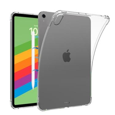 Imagem de Capa transparente para Apple iPad Air 11 M2 2024, iPad Air 5ª geração de 10,9 polegadas, ultrafina, flexível, amortecedora, à prova de choque, antiamarela, capa traseira para iPad Air 11, transparente