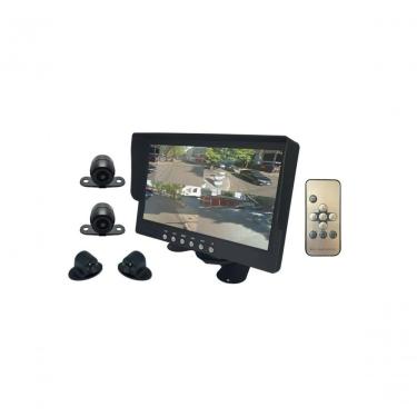 Imagem de Kit De Monitoramento Para Carro Roadstar Com 4 Cameras E...