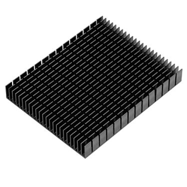 Imagem de Dissipador de Calor de Alumínio, Radiador de Resfriamento 150x120x20mm para Amplificador de Cpu Pcb (Preto)