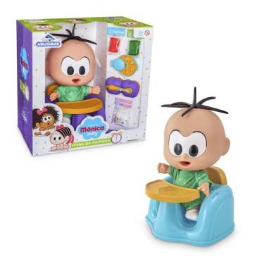 Imagem de Turma da mônica boneco cebolinha  hora da papinha - Adijomar Brinquedo