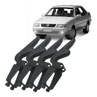 Imagem de Kit 4 Gatilho Maçaneta Externa Porta Santana Quantum 1998 A 2006 - kad