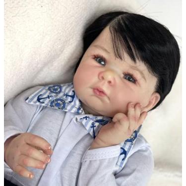 Imagem de Bebê Reborn Ana Dolls Realista, Corpo Vinil Silicone Pode Dar Banho, O