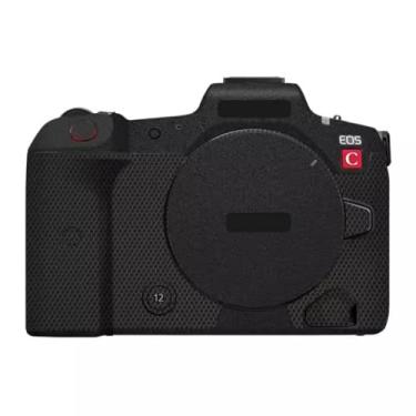 Imagem de Adesivo de capa de câmera R5C para Canon EOS R5 C protetor de câmera película protetora antiarranhões decoração (preto fosco)