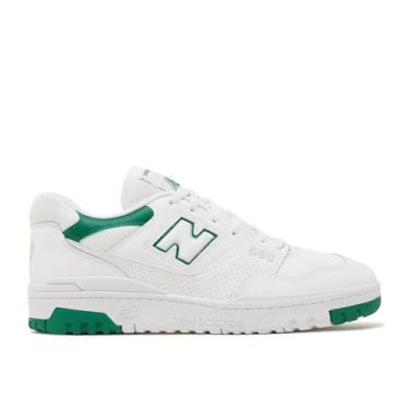 Imagem de New Balance Tênis masculino 550, Branco e verde creme, 43