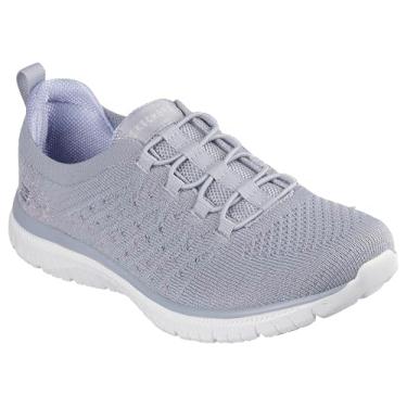 Imagem de Skechers Tênis feminino Uno Lite-Metallic Shimmers, Cinzento, 35