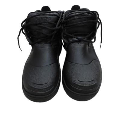 Imagem de Coturno Híbrido com Cadarço, Sola de Borracha Antiderrapante, Preto, para Trabalho e Motociclista