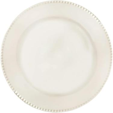 Imagem de Prato Raso de Cerâmica Branco Perla 24,3cm por Corona