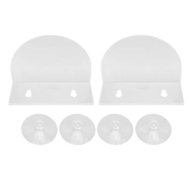 Imagem de Cffuvros Planta de Janela de 2Pcs Prateleiras Flutuantes, Acrílico Transparente 6.3/7.7in Prateleiras de Plantas de Janela, Prateleira de Aquário de Retenção Forte (L)