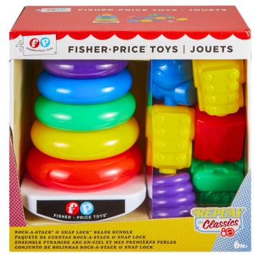 Imagem de Brinquedo Infantil Pirâmide de Argolas 80th JGR50FisherPrice