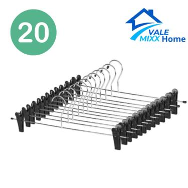 Imagem de kit Cabide Saia e Calça Metal - Organizador de Roupas Anti-Deslizante