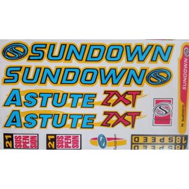 Imagem de Adesivos Colante Bikes SUNDOWN ASTUTE ZXT AZUL - Amazonas