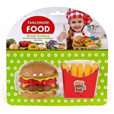 Imagem de Brinquedo Infantil Comida Lanche Batatas Fritas