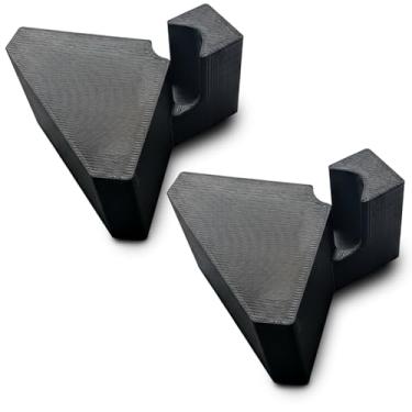 Imagem de Cunha de batente de porta superior comercial sobre a dobradiça (pacote com 2), suporte de plástico ABS resistente ideal para escritórios, escolas, casa | Design seguro para os dedos e sem complicações