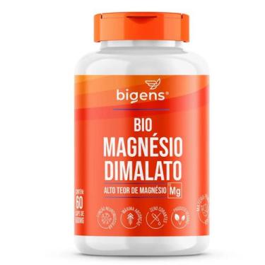 Imagem de Bio Magnesio Dimalato Vegano Bigens 60 Capsulas, Sem Sabor
