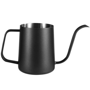 Imagem de Regador de Plantas, 600ml Aço Inoxidável Vaso de Água com Bico Longo e Curvo para Plantas De casa Bonsai Suculentas Flores (Preto)