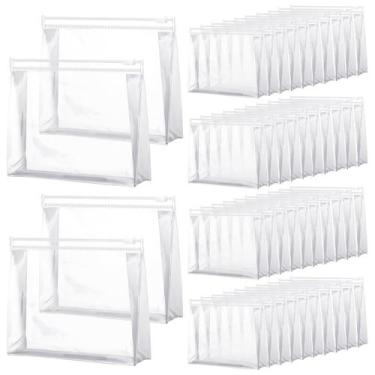 Imagem de Bolsa de maquiagem Xuniea Mini Clear, organizador de PVC impermeável d